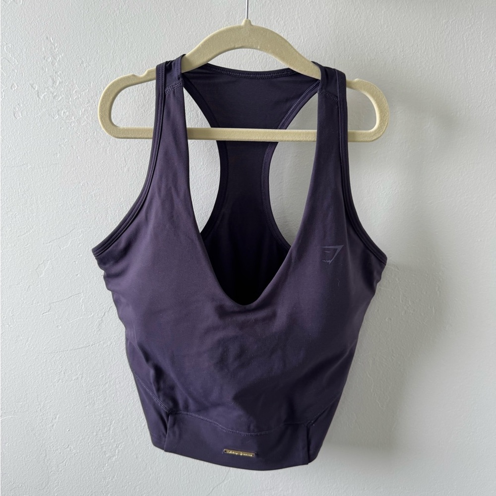 Gymshark x Whitney Simmons Indigo Navy Crop Tank  Size Medium